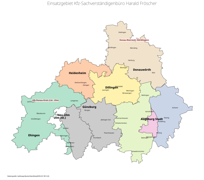 Einsatzgebiete Kfz Gutachter, Kfz Sachverständiger